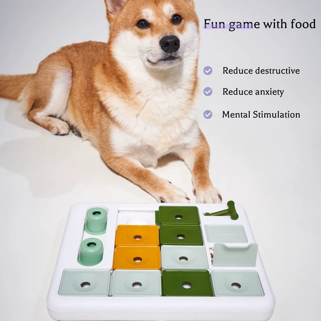 Alt view image 5 of 6 - Dog Puzzle Toy 3 Levels, Mental stimulating for Boredom and smart Dogs, Treat Puzzle for All Breeds Dog
