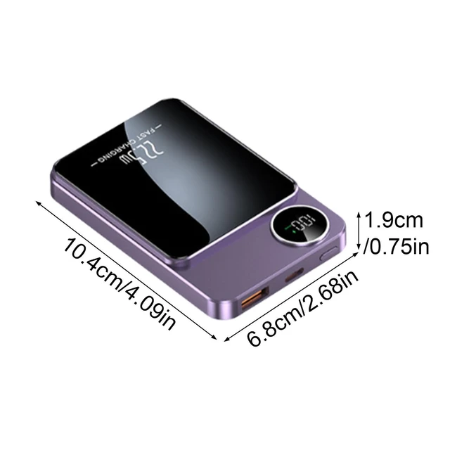 Alt view image 2 of 7 - Wireless Charger Pad 20000mAh, Magnetic Fast Charging Hub for Phone Earbuds Smart Watch, Portable Power Bank Charger for Desk Home Office Travel Device