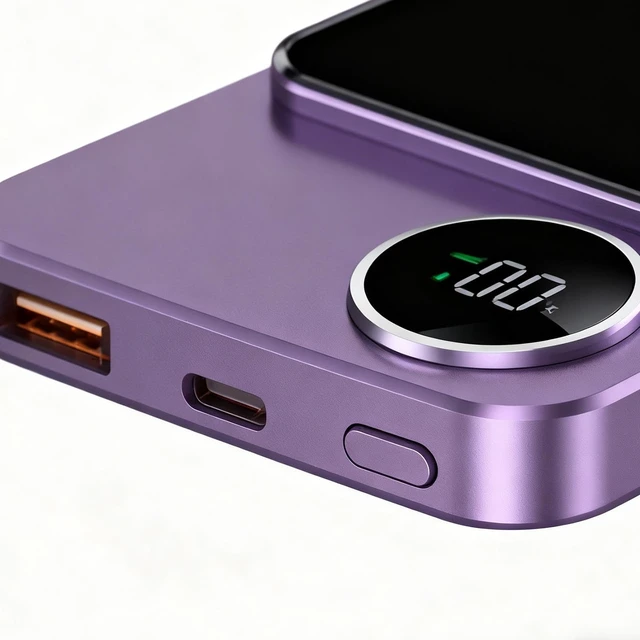Alt view image 7 of 7 - Wireless Charger Pad 20000mAh, Magnetic Fast Charging Hub for Phone Earbuds Smart Watch, Portable Power Bank Charger for Desk Home Office Travel Device