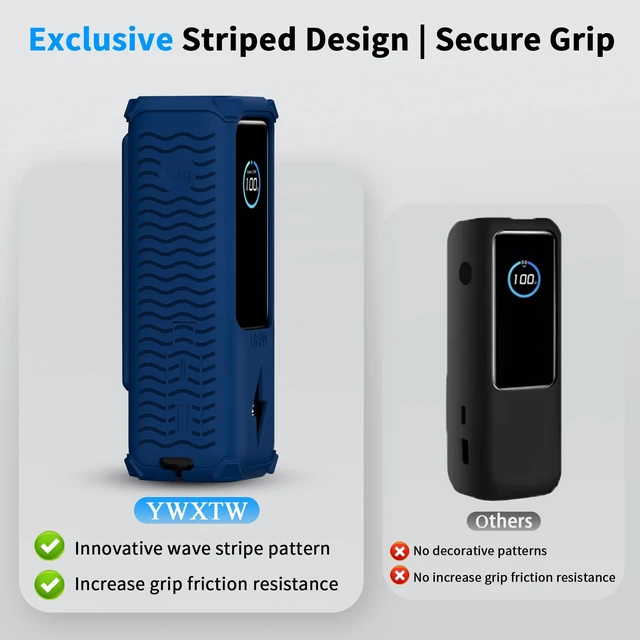 Alt view image 3 of 6 - Silicone Case for Anker Power Bank (25,000mAh/165W) - Shockproof Drop-Resistant, Built-in Cable Storage | Non-Slip Grip, Hidden Dust Plug Protective Cover for Anker Power Bank 165w