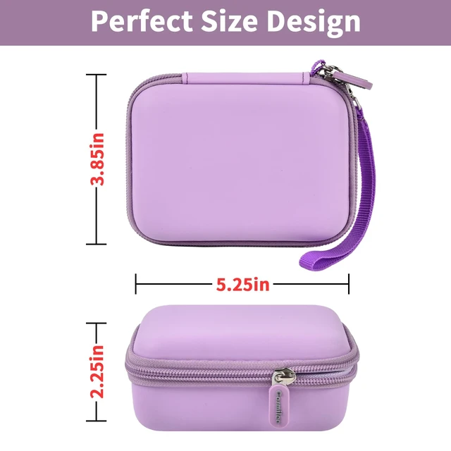 Alt view image 5 of 7 - Portable Charger Power Bank Case for iWalk, Hold 2 Battery Pack, Box Only | For Swyop/for Feob//for LanLuk/for VEGER/for Kuulaa and More, for Students/Commuters/Travelers/Hikers, Gym/Office, Purple