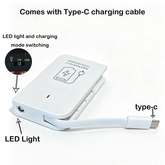 Alt view image 3 of 6 - 3 AA Battery Operated Phone Charger EmergencyWhite | USB Battery Powered Power Bank Portable Batteries Powered Outlet