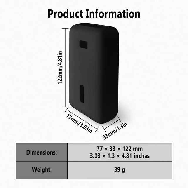 Alt view image 3 of 7 - Silicone Case for Anker Zolo Power Bank (2025 Upgraded Version) 20000mAh 30W/45W Max, Soft Flexible Scratch Resistant Protective Cover (Black)
