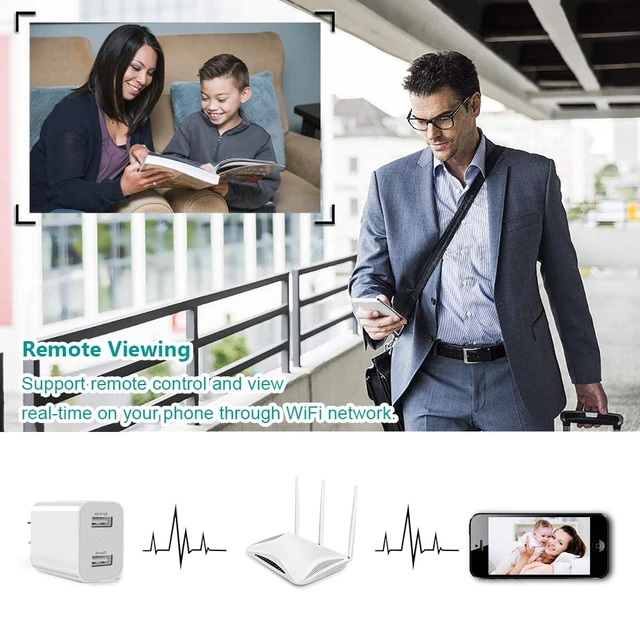 Alt view image 4 of 6 - 1080P Charger Camera,Mini Wireless WiFi Indoor Security Camera | Motion Detection;Loop Recording;2.4G WIFI;APP Control;Engineering mode