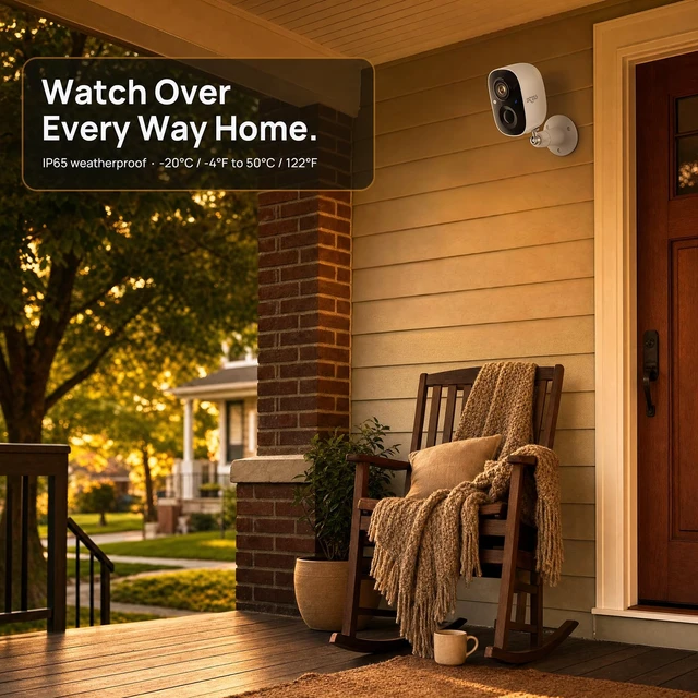 Alt view image 6 of 7 - 2K Solar Security Cameras Wireless Outdoor, Battery Powered, 2 Pack | Solar Powered, 2K Color Night Vision, 2.4GHz WiFi Only, SD Card or Cloud Storage, IP66 Waterproof, for Yard and Front Door