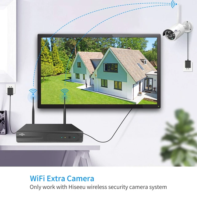 Alt view image 2 of 6 - Camera Add on 2 Pack 3MP Outdoor Wireless Security Camera,Waterproof Outdoor Indoor 3.6mm Lens IR Cut Day & Night Vision, Plug-in Camera, Compatible 10CH Wireless Security Camera System