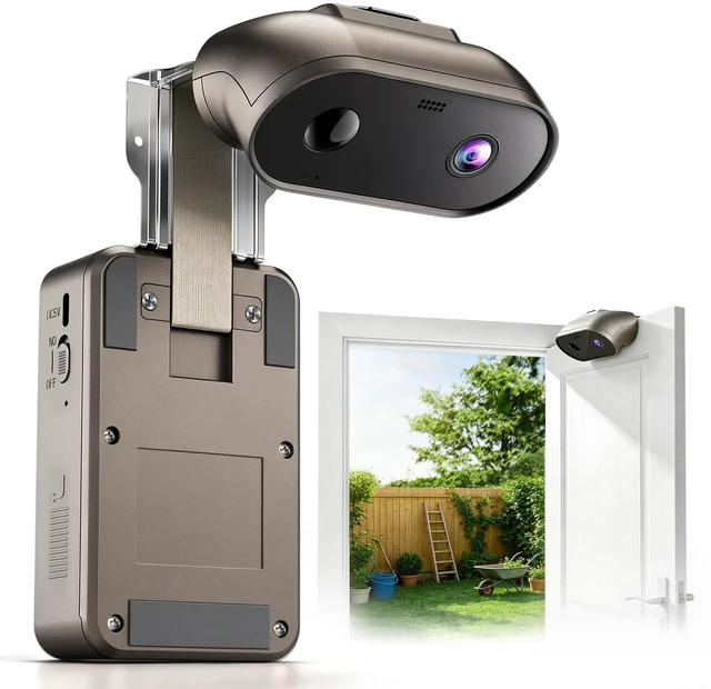 Main image of 2K Indoor/Outdoor Security Camera, Wireless Doorcam | Free Cloud Storage,2.4G/5Ghz WiFi, 2-Way Talk, AI Human Detection, Tamper-Proof, Compatible with Alexa