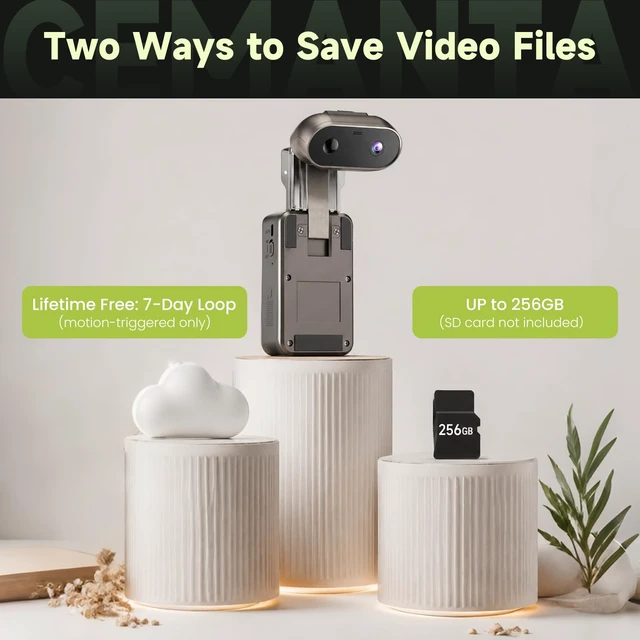 Alt view image 6 of 7 - 2K Indoor/Outdoor Security Camera, Wireless Doorcam | Free Cloud Storage,2.4G/5Ghz WiFi, 2-Way Talk, AI Human Detection, Tamper-Proof, Compatible with Alexa