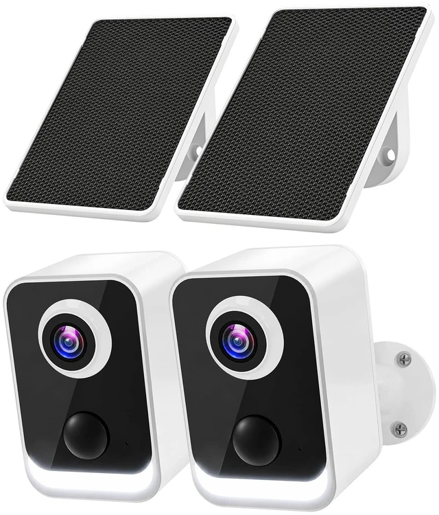 Main image of 2K Security Camera Wireless Outdoor, WiFi Cameras for Home Security | Solar&Battery Powered, PIR/AI Motion Detection, Color Night Vision(Spotlight), 2-Way Audio, SD/Cloud Storage,IP66,Only 2.4GHz