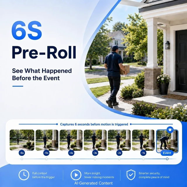 Alt view image 3 of 7 - 2.5K Wireless Window Cameras for Home Security, 6s Pre-Roll | No-Drill Indoor Camera, Battery Powered,2.4G/5GHz WiFi,Color Night Vision, AI Person Detection, Anti-Glare