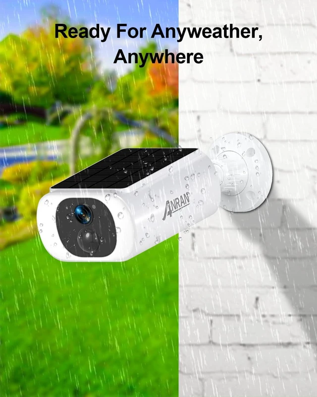 Alt view image 6 of 7 - 2K Security Cameras Wireless Outdoor Integrated Solar Panel, 2 Pack | 2.4G WiFi Cameras for Home Security, 2-Way Audio, PIR Detection, 3MP Color Night Vision, Works with Alexa