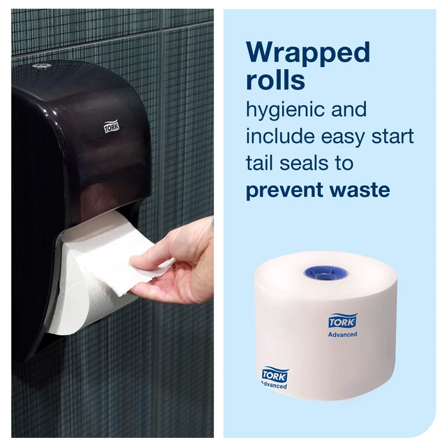 Alt view image 5 of 7 - High-Capacity Toilet Paper Roll White T26, 36 x 1000, 110292A | Compatible with T26 Dispensers, 2-Ply, Advanced, Individually Wrapped Rolls