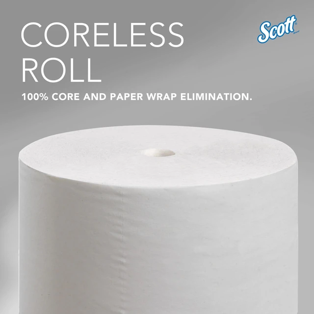 Alt view image 4 of 7 - Professional Coreless Toilet Paper, Bulk, 36 Rolls (04007) | High-Capacity, 1000 Sheets/Roll, 2-Ply, Standard Tier, Compatible with Coreless Standard Roll Toilet Paper Dispensers