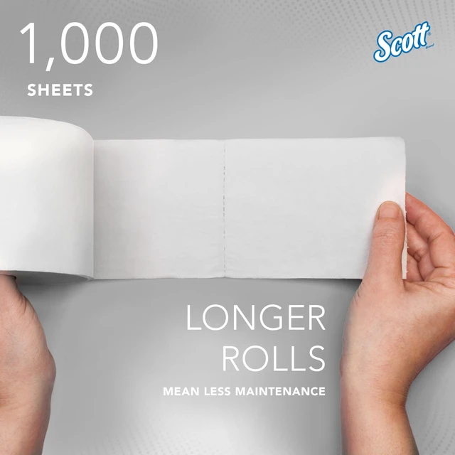 Alt view image 7 of 7 - Professional Coreless Toilet Paper, Bulk, 36 Rolls (04007) | High-Capacity, 1000 Sheets/Roll, 2-Ply, Standard Tier, Compatible with Coreless Standard Roll Toilet Paper Dispensers