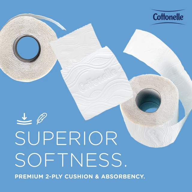 Alt view image 6 of 7 - CleanCare Toilet Paper, Bulk, 40 Rolls (58696) | 400 Sheets/Roll, 2-Ply, Individually Wrapped, Soft & Strong, Premium, FSC Certified, Fits Standard Toilet Paper Dispensers
