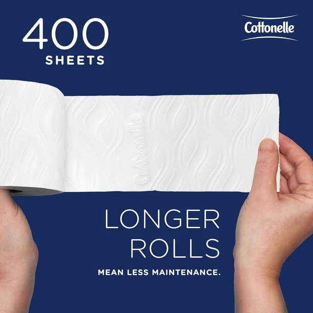 Alt view image 7 of 7 - CleanCare Toilet Paper, Bulk, 40 Rolls (58696) | 400 Sheets/Roll, 2-Ply, Individually Wrapped, Soft & Strong, Premium, FSC Certified, Fits Standard Toilet Paper Dispensers