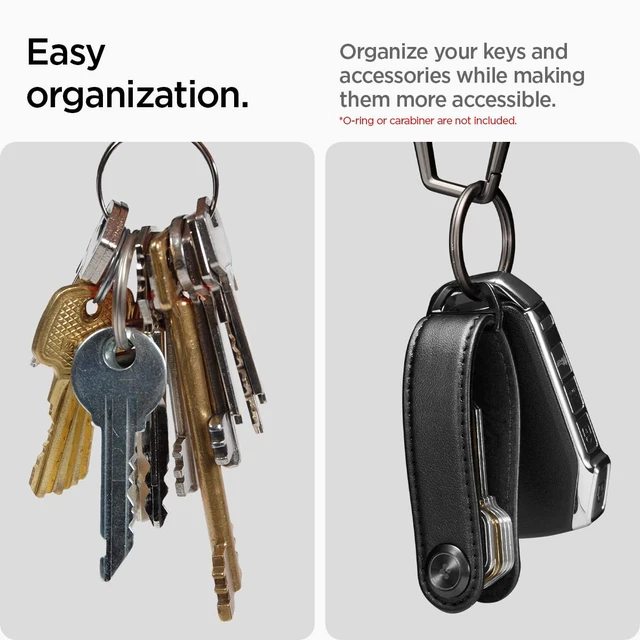 Alt view image 3 of 7 - Valentinus Key Organizer, Compact Holder | Keychain, Keyring, Holds Up to 6 Keys - Black