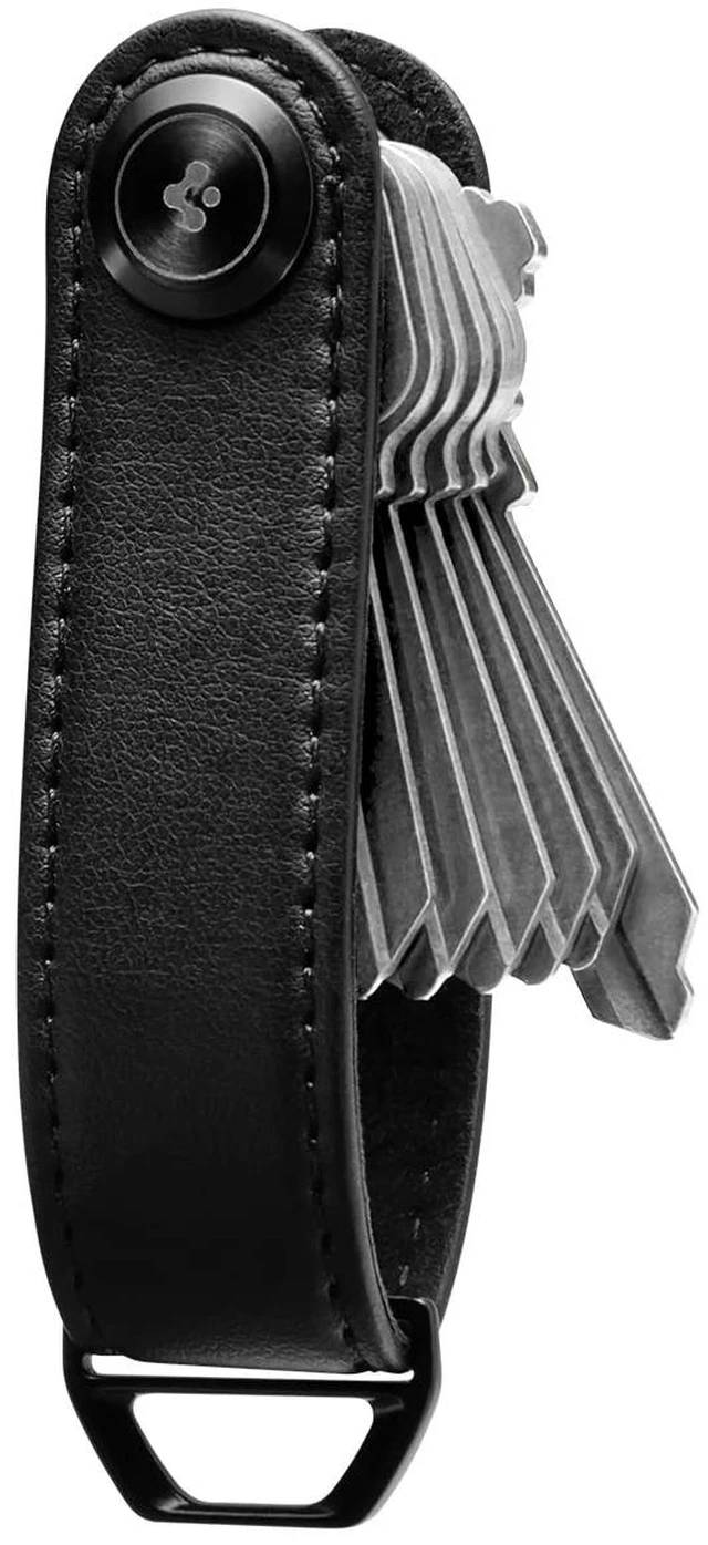 Main image of Valentinus Key Organizer, Compact Holder | Keychain, Keyring, Holds Up to 6 Keys - Black
