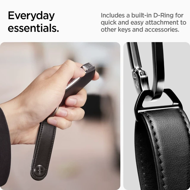 Alt view image 4 of 7 - Valentinus Key Organizer, Compact Holder | Keychain, Keyring, Holds Up to 6 Keys - Black