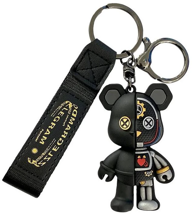 Main image of Cute Cartoon Bear Keychain, Personalized And Fashionable Backpack Bear Themed Cool Male And Female Keychains
