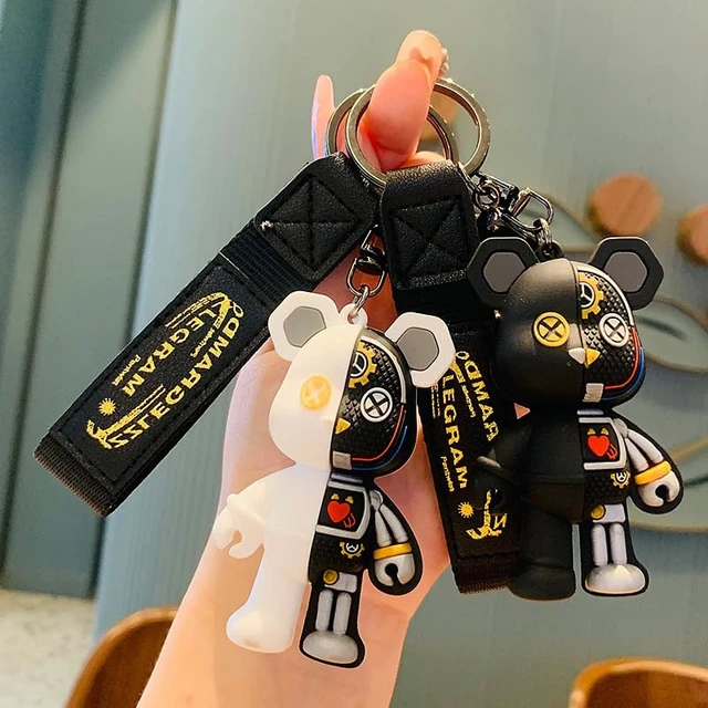 Alt view image 3 of 6 - Cute Cartoon Bear Keychain, Personalized And Fashionable Backpack Bear Themed Cool Male And Female Keychains