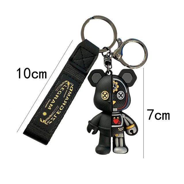 Alt view image 5 of 6 - Cute Cartoon Bear Keychain, Personalized And Fashionable Backpack Bear Themed Cool Male And Female Keychains