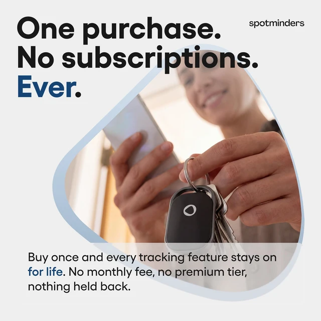 Alt view image 6 of 7 - Key Tracker Rechargeable Smart Tag, Works with Apple Find My | iOS Only, MFi Certified, DualFind Sound + LED Light, 1-Year USB-C Battery, Aluminum Frame, Built-In Keychain Hole, IP66