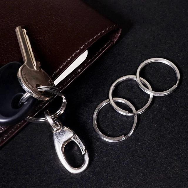 Alt view image 6 of 7 - Heavy Duty Stainless Steel Split Key Rings for Keychains, 1in, 5 Pack