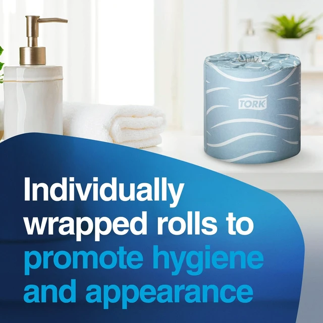 Alt view image 4 of 7 - Bath Tissue Roll Advanced, 500 sheets/roll, 48 rolls/case, TM6130S | Compatible with T24 Dispensers, 2-Ply, Individually Wrapped Rolls, FSC Certified