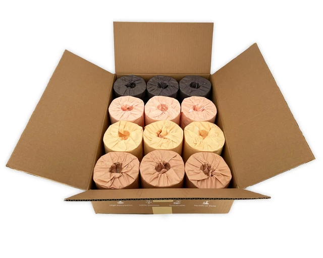 Alt view image 3 of 4 - Premium Unbleached 4-Ply Bamboo Toilet Paper, 12 Rolls, 300 Sheets/Roll, FSC Certified, PFAS & BPA Free, Septic Safe, Tree-Free, Vegan, Non-Toxic, Chemical & Bleach Free, Plastic Free Packaging