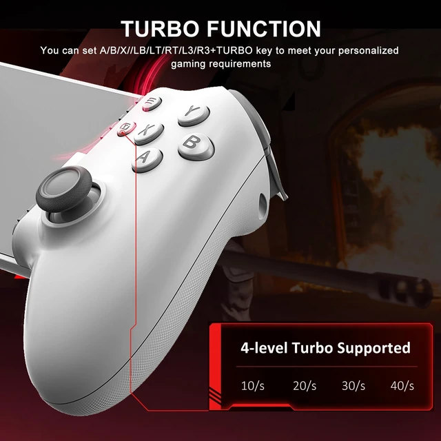 Alt view image 5 of 7 - USB C Game Controller for iPad/Tablet (6.7-11in compatible), Plug and Play Gamepad Joystick, Remote Play Controller for PS5/Xbox/PC, Cloud Game, Hall Rocker/Trigger/Turbo/Macro, Passthrough Charging