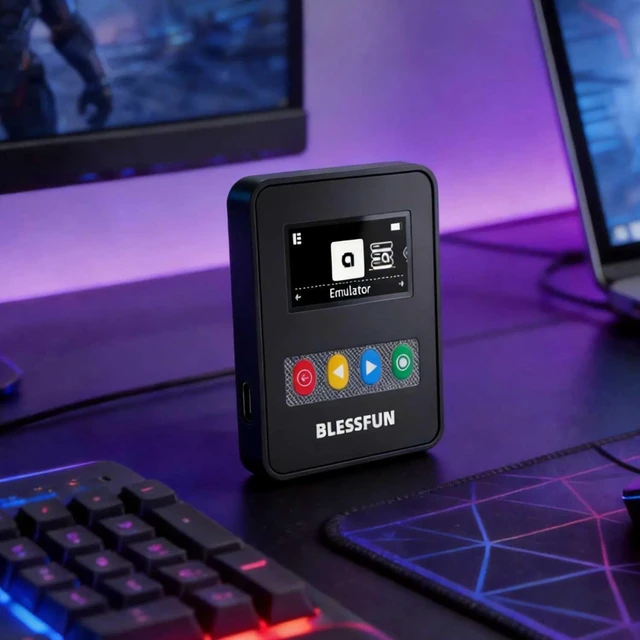 Alt view image 7 of 7 - NFC Emulator Compatible with Switch 1/2, Pre-loaded Data, Store 3000+ NFC Data, 1.3" OLED Screen, Easy Button Controls, Compatible with 60+ Games, Rechargeable, Type-C Port, Black