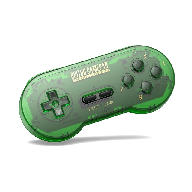 Alt view image 2 of 7 - SN30 2.4G Wireless Gamepad for Original SNES/SFC (Jade Green Edition)