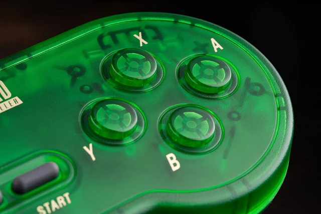 Alt view image 6 of 7 - SN30 2.4G Wireless Gamepad for Original SNES/SFC (Jade Green Edition)