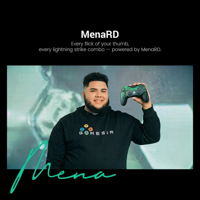 Alt view image 3 of 7 - Tarantula 8K PC MenaRD Edition Wired Esports Gamepad for PC | 8000hz Polling Rate, Gen-2 TMR Sticks, Hall Effect Triggers, 9 Remappable Macro Buttons, Six-Axis Gyroscope, RGB Lighting