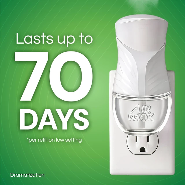 Alt view image 3 of 7 - Plug In Scented Oil Warmer, White Gadget,1 count | Includes one white Air Wick plug-in scented oil warmer Gadget, Home Air Freshener Device , Room Fresheners for Home.