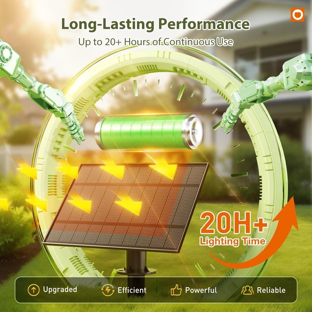 Alt view image 2 of 7 - 54FT(48+6) Solar String Lights Outdoor, Waterproof Dimmable 24+2 LED Patio Lights with Remote & USB Charging, Timer, 3 Light Modes, Shatterproof, Solar Lights Outdoor for Camping Backyard Garden