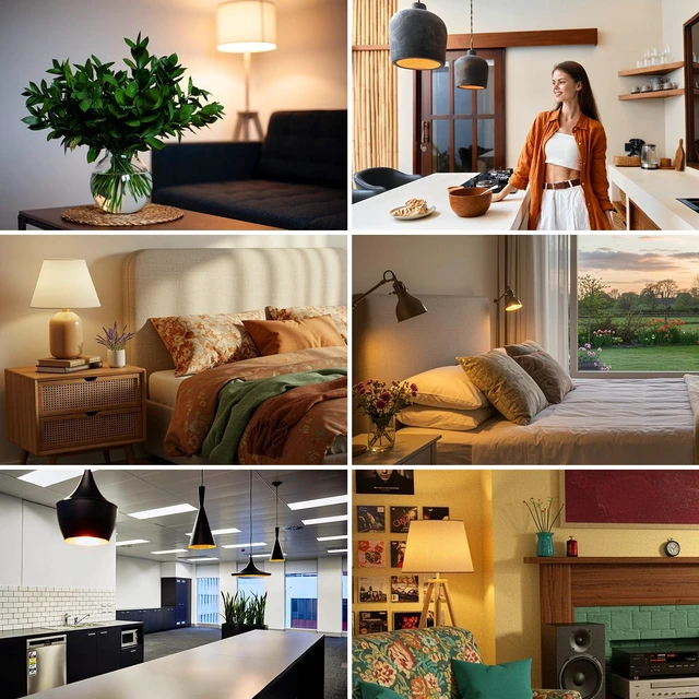Alt view image 7 of 7 - A19 LED Light Bulbs Dimmable,75W Equivalent 1000 Lumens, 2700K Soft White, E26 Base, 15000-Hour Lifespan, 11.5W Energy Saving LED Bulbs, Ideal for for Living Room & Bedroom Lighting, 6 Pack