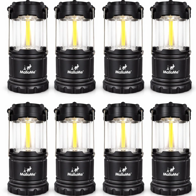 Main image of LED Camping Lantern, Battery Powered Lanterns for Power Outages, Portable Hanging Collapsible Camping Lights for Outdoor, Home, Emergency, Hurricane Lamp Survival Outage Light 3 x AA Operated