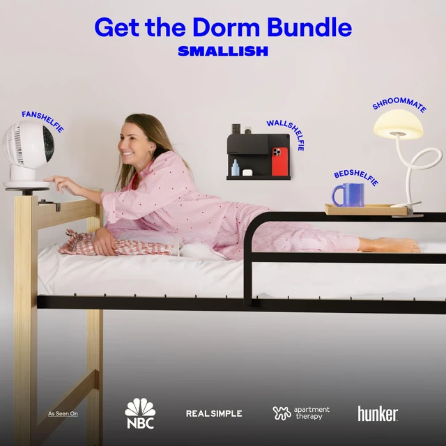 Alt view image 6 of 6 - Shroommate Clip On Light for Dorm Room - 2.0 (White) Bed Headboard Lamp, Bedside Table Lamp Dorm, College Dorm Room Essentials, Night Light Kids Nursery, MultiColor LEDs