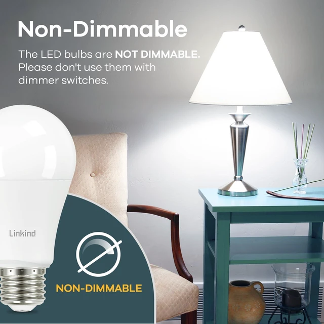 Alt view image 3 of 7 - A19 LED Light Bulbs, 100 Watt Equivalent, 5000K Daylight 12 Packs Efficient 14W 1600 Lumens Non-Dimmable LED Bulb, E26 Standard Base Bulbs 120V for Home Kitchen Bedroom Living Room