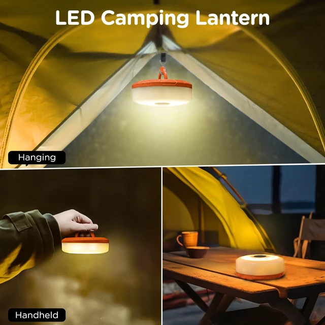 Alt view image 5 of 7 - Camping String Lights 4 in 1, 32.8FT Quick Storage 8 Modes Protable | Rechargeable Fairy Tent Lights String, Hanging Lantern LED Lamp for Outdoor Indoor Patio Awning Decor Camping Essentials