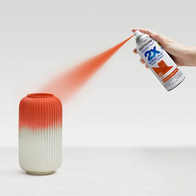 Alt view image 6 of 7 - Painter's Touch 2X Ultra Cover Spray Paint, Satin Rustic Orange Indoor and Outdoor Surfaces (Metal, Wood, Plastic), Fast Dry, Durable, Sprays from Any Angle, Comfort Tip, Oil Based, 6 Pack