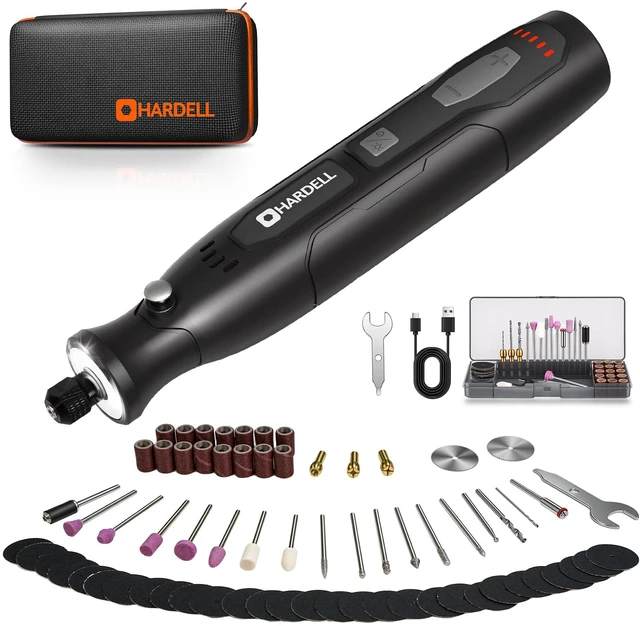 Main image of Mini Cordless Rotary Tool for 3D Printer Sanding with 360 LED Light 5 Speed 5000-18000RPM, 2000mAh 70pcs Kit, Power Rotary Tools for Sanding Polishing Cutting Carving DIY and Craft Projects