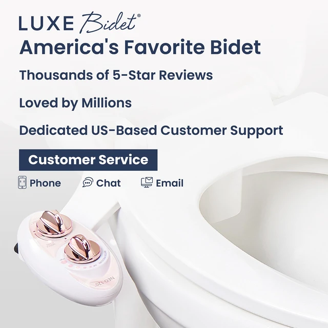 Alt view image 7 of 7 - NEO 120 - Bidet Attachment for Toilet Seat, Rose Gold Non-Electric, Single Nozzle, Self-Cleaning, Adjustable Water Pressure, Rear Wash