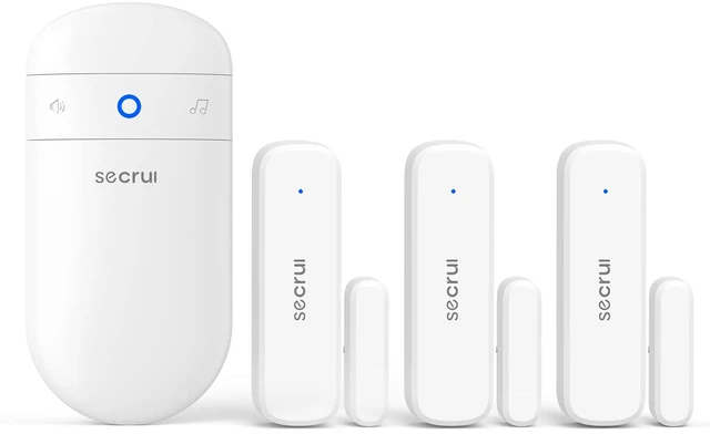 Main image of Door Chime, Door Alarm When Opened for Home/Business Office/Bedroom Entering, 3-Sensor + 1-Receiver with 500FT Wireless Range,58 Chimes,5-Volume Level, Entry Alert for Kids/Toddler/Dementia Safety
