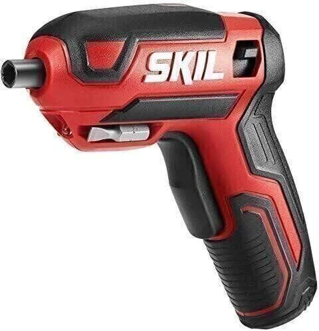 Alt view image 2 of 7 - Rechargeable 4V Cordless Pistol Grip Screwdriver with 42pcs Bit Set, USB Charger and Carrying Case - SD5618-03