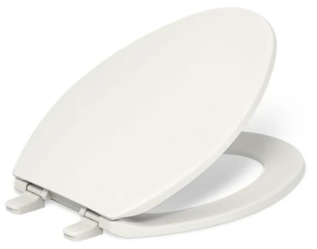 Main image of 20110-96 Brevia, Slow Close Toilet Seat, Elongated Toilet Seat, Grip-Tight Bumpers Quick-Attach Hardware, Biscuit