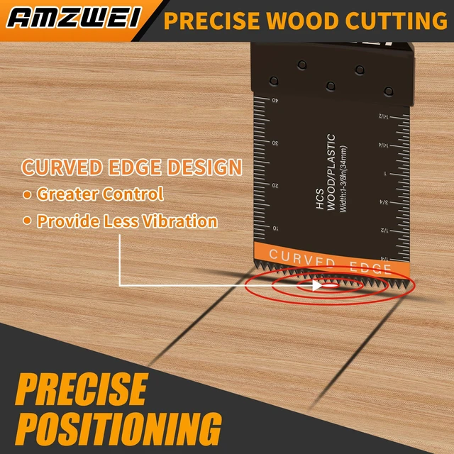 Alt view image 5 of 7 - 153PCS Upgraded Multitool Blades Oscillating Tool Accessories with Sandpaper, Hook Knife, Titanium Blades for Wood Metal Plastic Cutting, Compatible with Dewalt Ryobi Milwaukee Rockwell