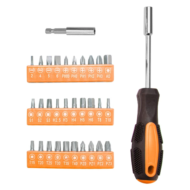 Alt view image 5 of 7 - Complete Household Tool Set, Orange Hand Kit With Storage Case Versatile tool assortment for home repairs, DIY projects, furniture setup, crafting, and daily household fixes in toolbox
